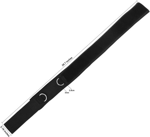 1 Pair Thigh Strap Neoprene Padded Fitness Legs Cuff Adjustable Black - Picture 8 of 8