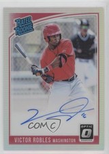 2018 Donruss Optic Rated Rookie Signatures Holo Prizm Victor Robles Auto 2oe