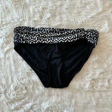 Carmen Marc Valvo High Waist Bikini Bottom Large NWT