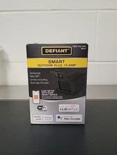 Defiant Smart Outdoor Single Plug 15-Amp, WiFi, Bluetooth, HubSpace