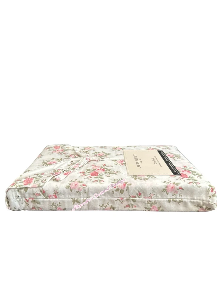 Laura Ashley Floral Leanna Rosa Rosa, 2 Fronhas 100% Algodão Percale Cottage - Imagem 3 de 4