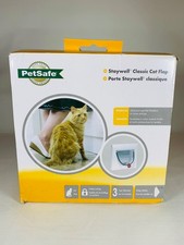 Cat Flap Petsafe Staywell Classic 4 Way Locking Door Tunnel Manual Catflap White