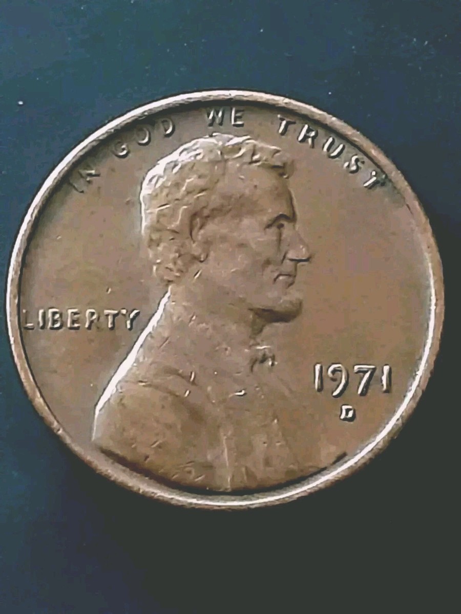 1971 D / D Lincoln VF Red Brown Extra V Minting Error Die Chips | eBay