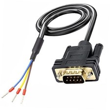 DB9 Connector RS232 Serial Port Cable DB9 Adapters Solderless 9-Pin COM male