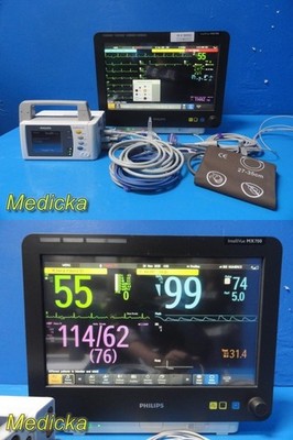 2016 Philips MX700 + X2 + 867040 Module (CO2 CO 2xIBP 2xTemp ECG NIBP SpO2)38292
