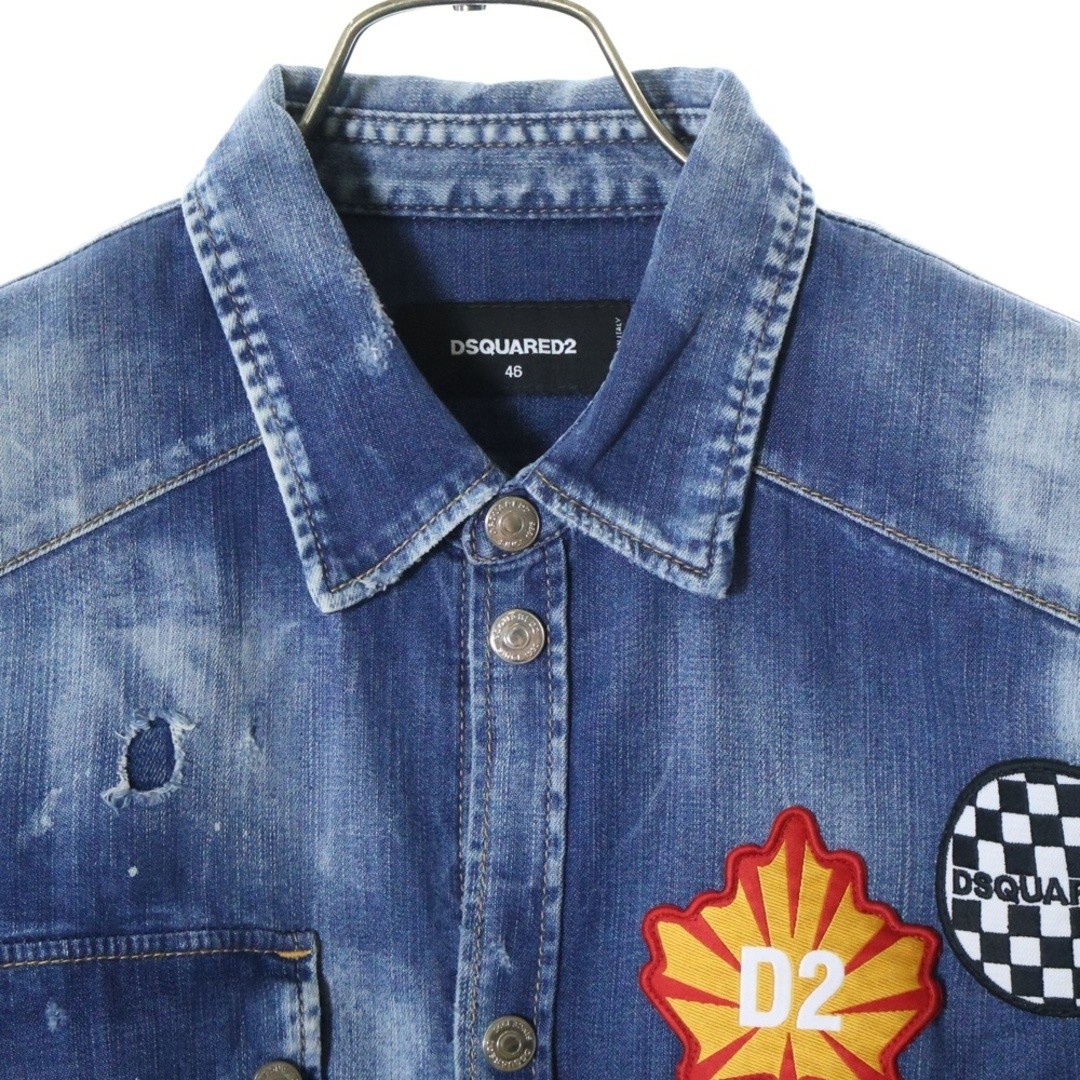 DSQUARED2 DSQUARED Front Logo Patch Distressed Lo… - image 3