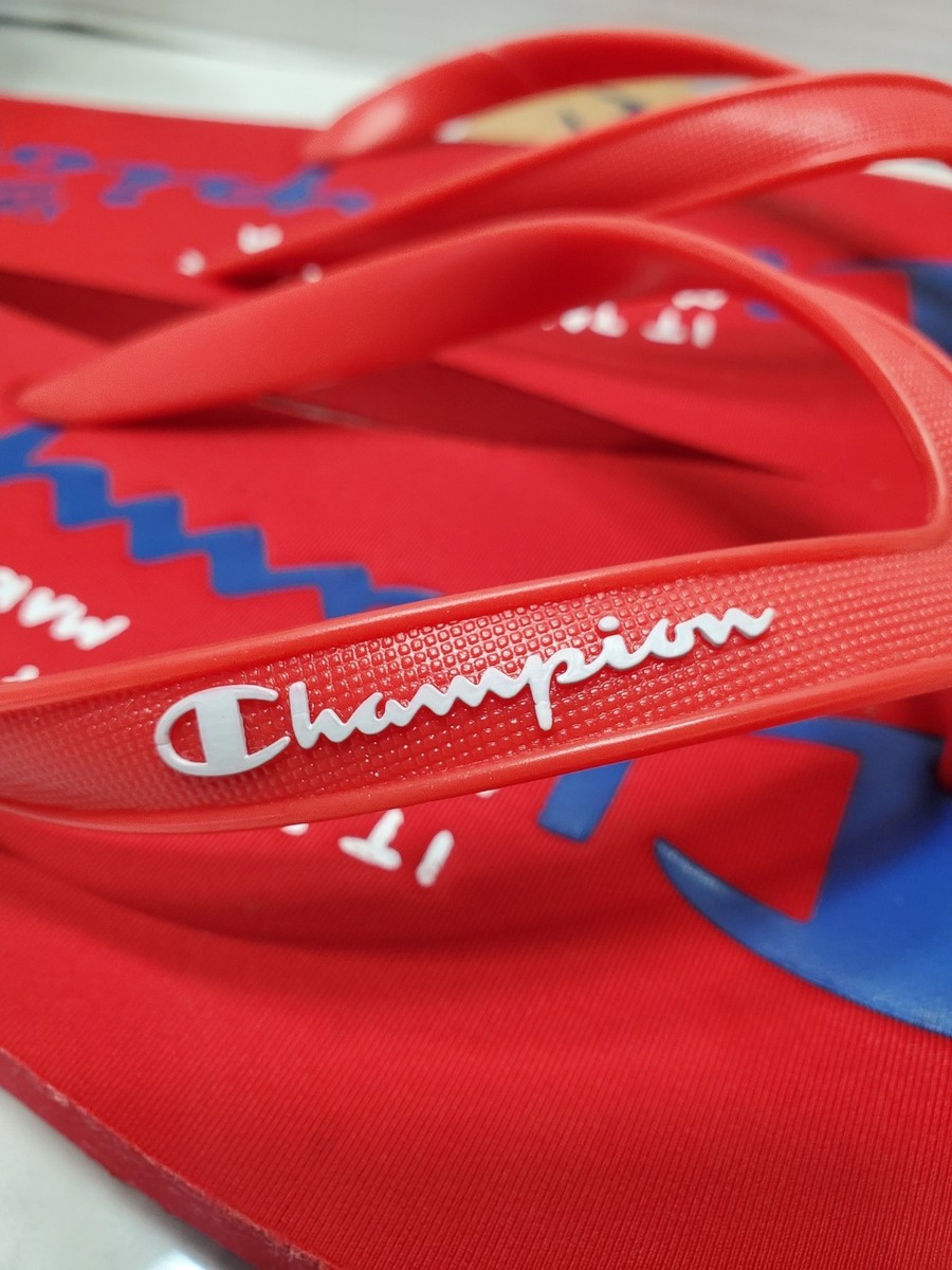 Champion Flip King Red Flip-Flops Sandals Men's Size 12 CM100295M