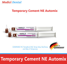 Dental Temporary Cement -Eugenol-free Crown Bridge Material Filling 8.6gm, 1/2Pk