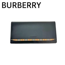 Burberry Wallet Long Black Check Wallet Women Accessory Original Collection
