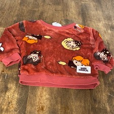 Harry Potter red fuzzy character pullover crew sweatshirt SIZE 12M