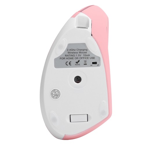 Pink Vertical Mouse USB Wireless Office Gaming Rechargeable Computer Accesso NEW - Picture 19 of 24