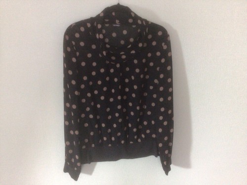 Women’s Semi Sheer Long Sleeve Black & Beige Blouse Size 14 By Gerry Weber - Picture 3 of 8