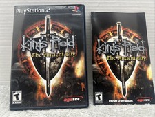 AUTHENTIC BOX & MANUAL ONLY - NO GAME - KING'S FIELD THE ANCIENT CITY -PS2
