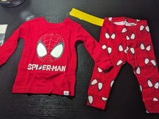 6-12 Months Baby Gap Spider Man PJ Set Brand New 100 Cotton