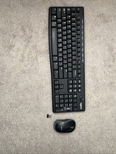 Black Logitech Keyboard And Mouse Good For Gaming And Daily Use