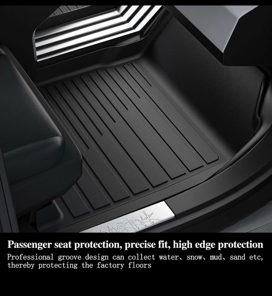 Всепогодные напольные коврики и багажник 2024-2025 Hyundai Santa FE для негибридных 5 ковриков - Изображение 3 из 4