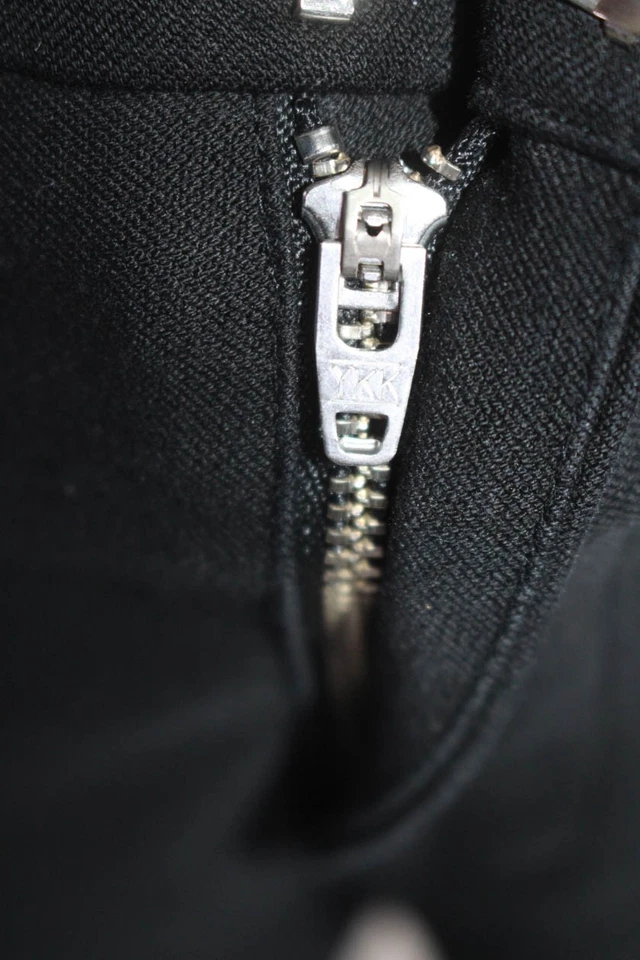 10 Pantalones Crosby Derek Lam Mujer Algodón Rayas Gancho y Ojo Bootcut Negros Talla 4 Foto 4 de 4