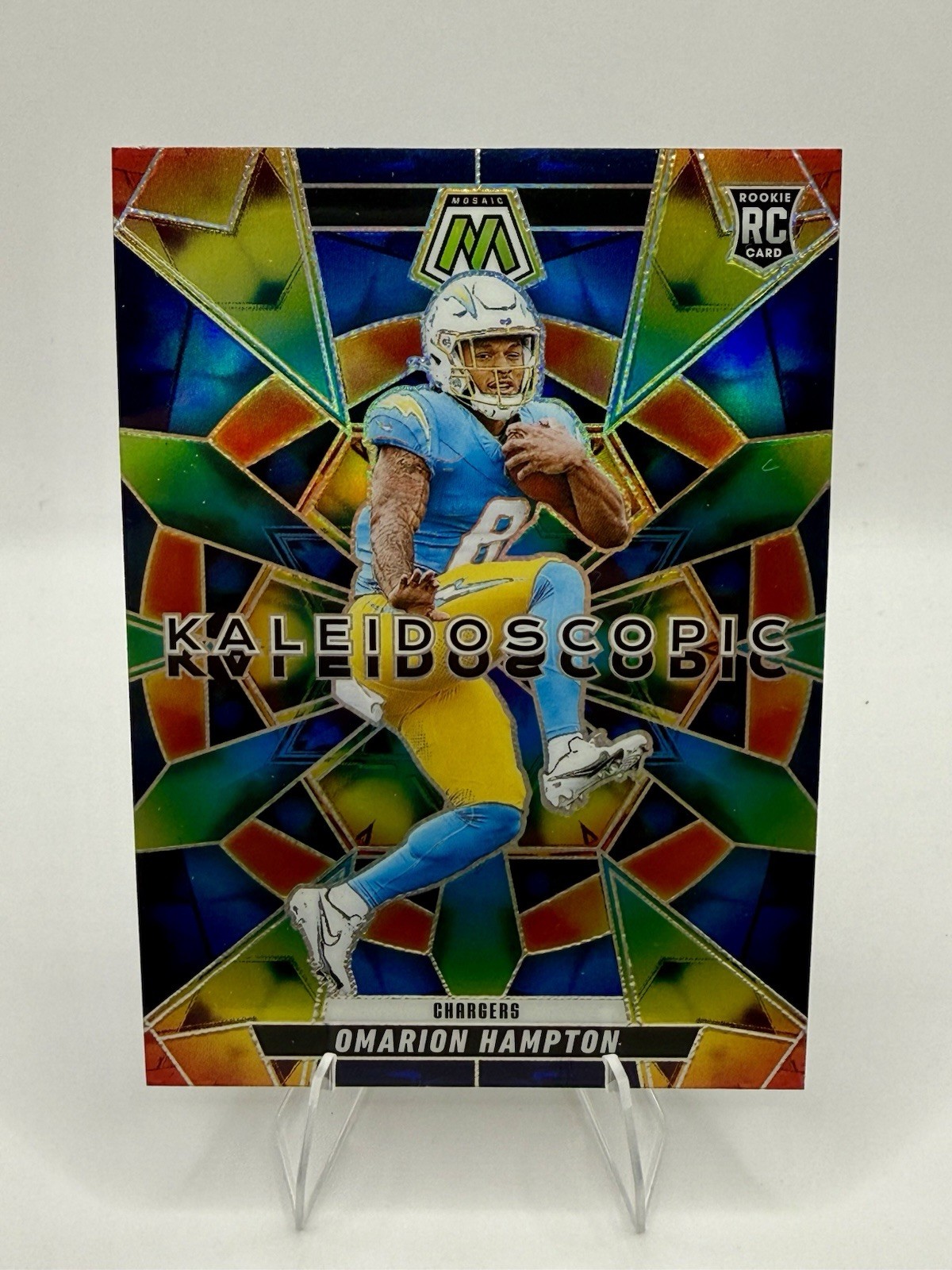 Omarion Hampton Panini Mosaic Kaleidoscopic #3 Base