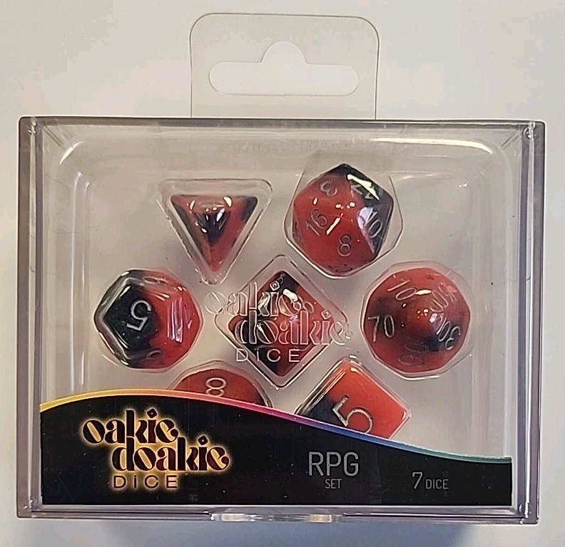 Oakie Doakie Dice - Dés RPG Set Speckled Vert - Accessoires Jeux