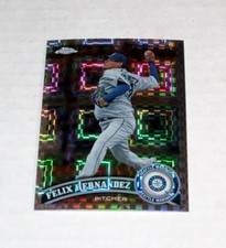 2011 Topps Chrome X-fractor Refractor 105 Felix Hernandez  Mariners Xfractor