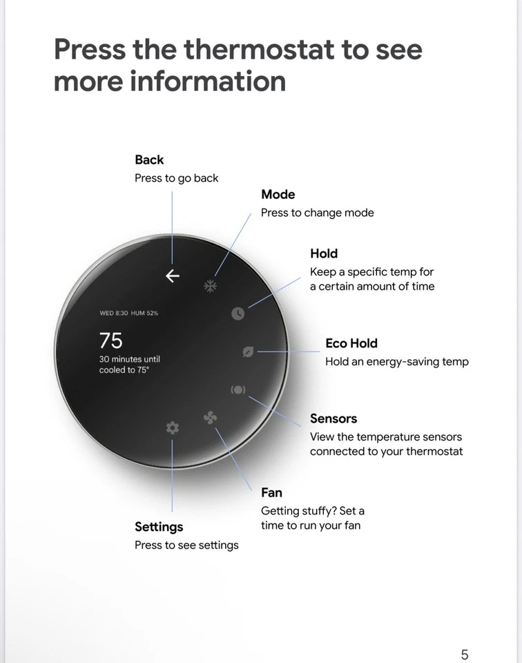 Google Nest Learning Termostato 4ta Generación con Temperatura Foto 2 de 4