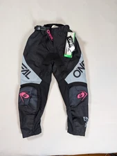 O'Neal Racing Element YOUTH Race Off-Road Motocross Pants Black Pink Girls Sz 20