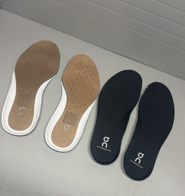 NWOT-2 Pairs of On Cloud Insoles White & Black-Size 8?-See Pics for Measurements