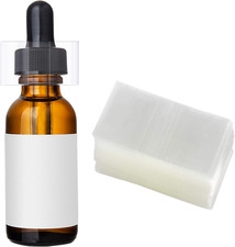 Shrink Bands,45X23Mm 200 Pieces Clear Perforated Shrink Bands for Bottles, Jars,