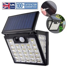 Bright Solar Power PIR Motion Sensor Wall Light LED Outdoor Garden Security Lamp