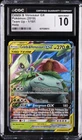 2019 POKEMON TEAM UP HOLO #1/181 CELEBI & VENUSAUR GX CGC 10 GEM MINT