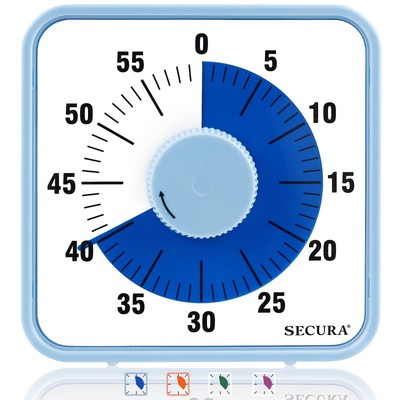 Secura 7.5 Inch Visual Timer, 60 Minute Visual Oversize Countdown Timer for K...