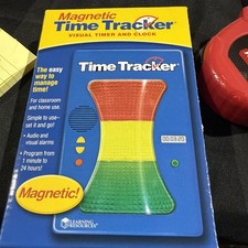 Learning Resources Magnetic Time Tracker Skill Learning Visual Color Audio NEW