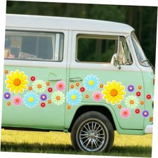 Flower Stickers Daisy Floral Car Decals Self Adhesive Vinyl Car Sticker Bumper
