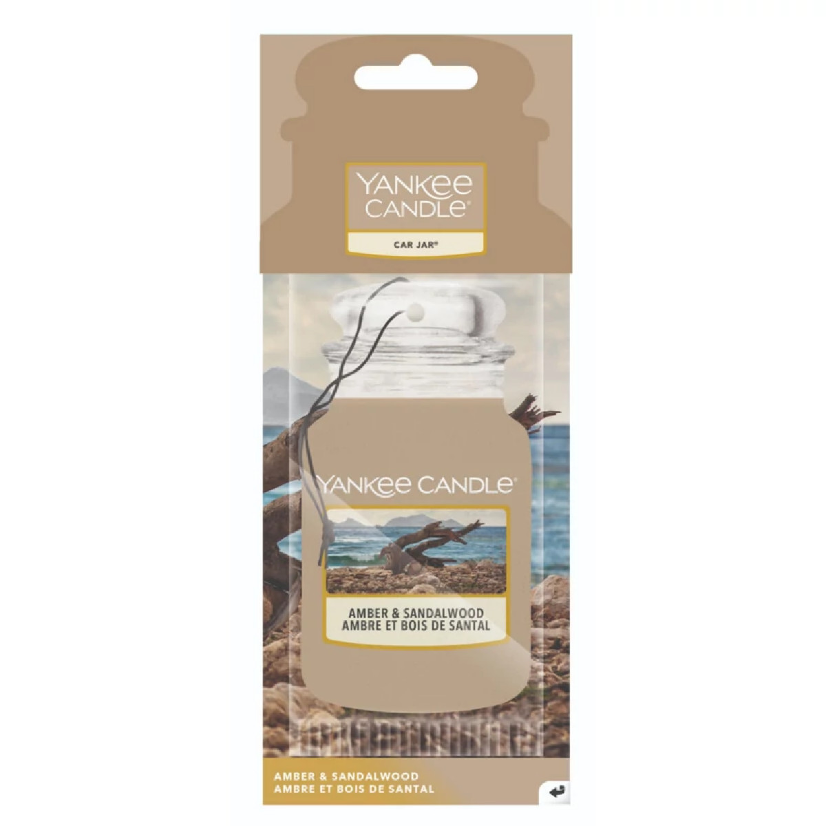 Yankee Candle Car Jar Amber & Sandalwood Air Freshener - Image 3