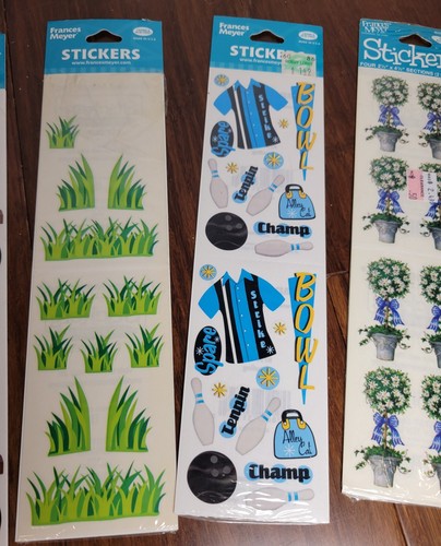 Vintage Frances Meyers Stickers, Partials, Sports, Football, Bowling, Grass - Picture 5 of 7