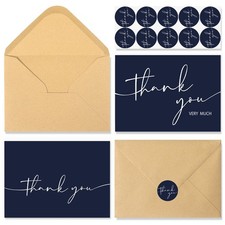 24 PCS Thank You Cards With Envelopes,4x6 Inch Minimalistic Design