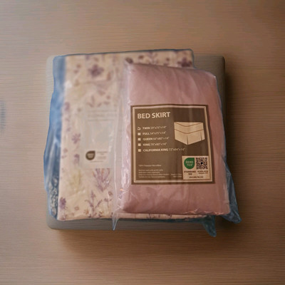Twin Sheet Set And Bed Skirt Lavender/floral New