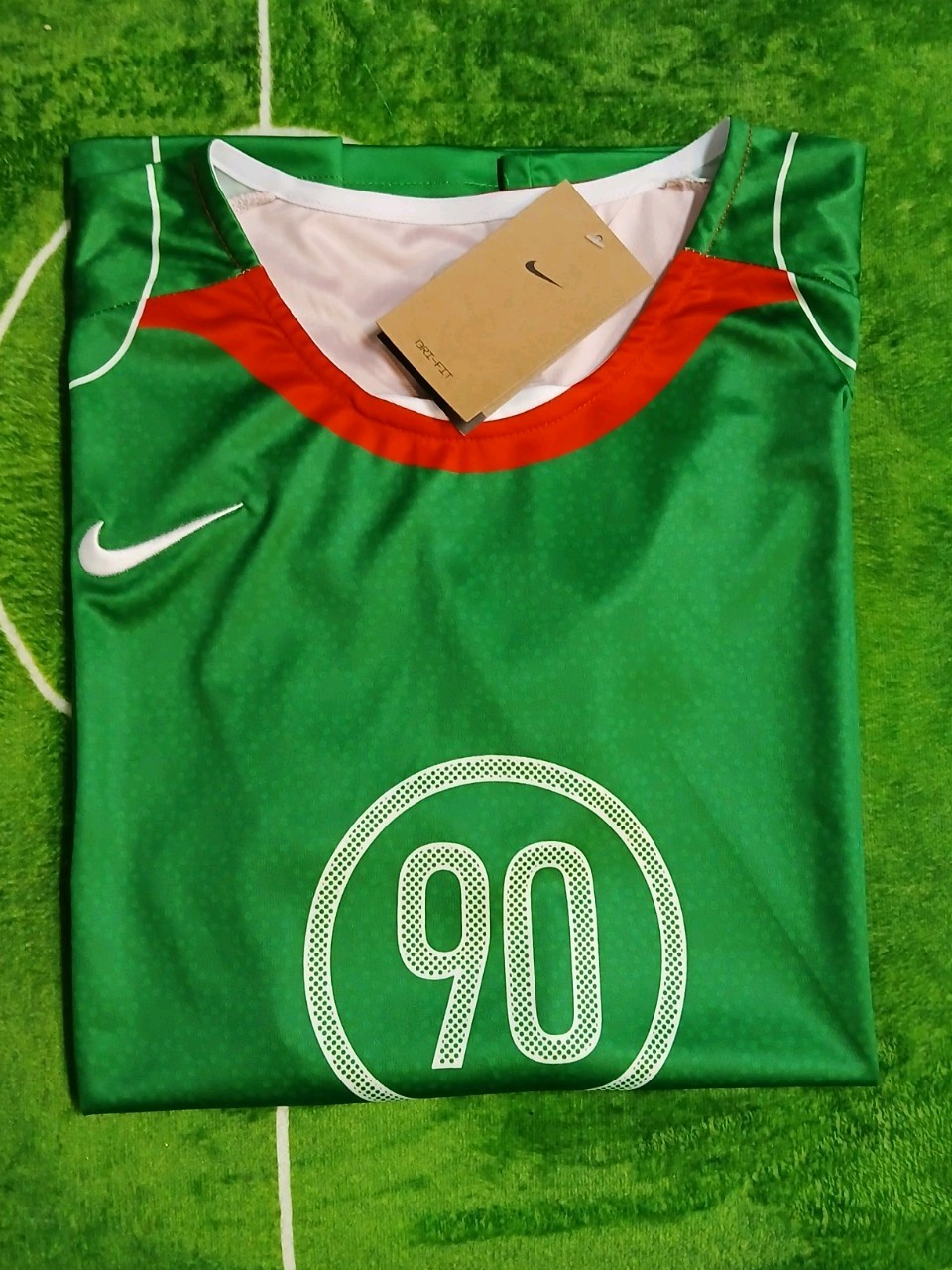 Soccer Jersey Green Total 90 Training Football Shirt Men’s New With Tags Size M