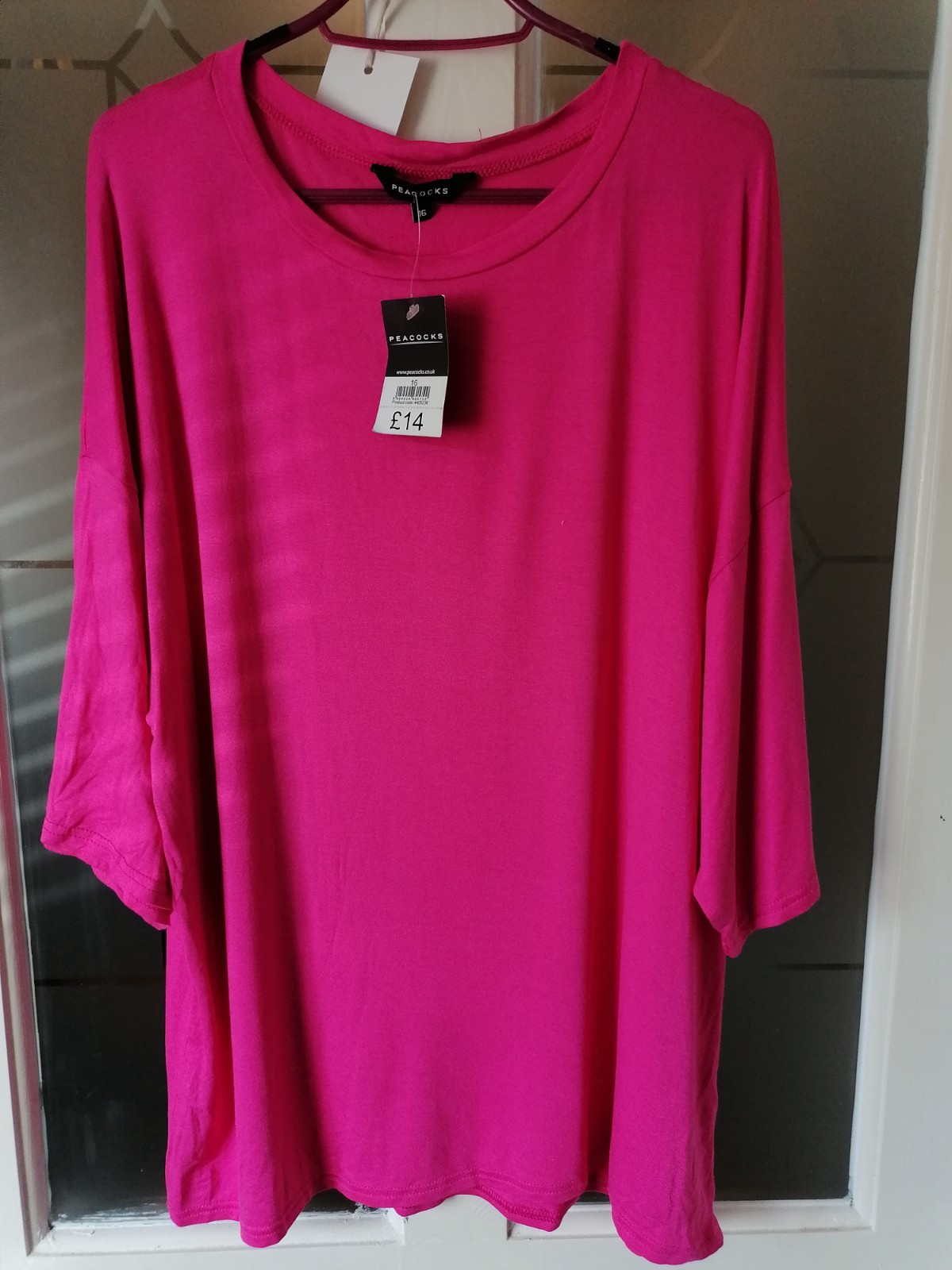 BNWT Peacocks Pink T Shirt RRP £14 - A150
