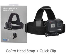 NIB NEW GoPro Hero Head Strap and QuickClip Camera Accessory Black