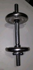 Vtg Bollinger Barbell Threaded Dumbell 2 Weig...
