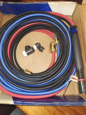 #ad RADNOR™ 225M 25 R 225 Amp Water Cooled TIG Torch With 180° 90° Head And 25#x27;... $450.00