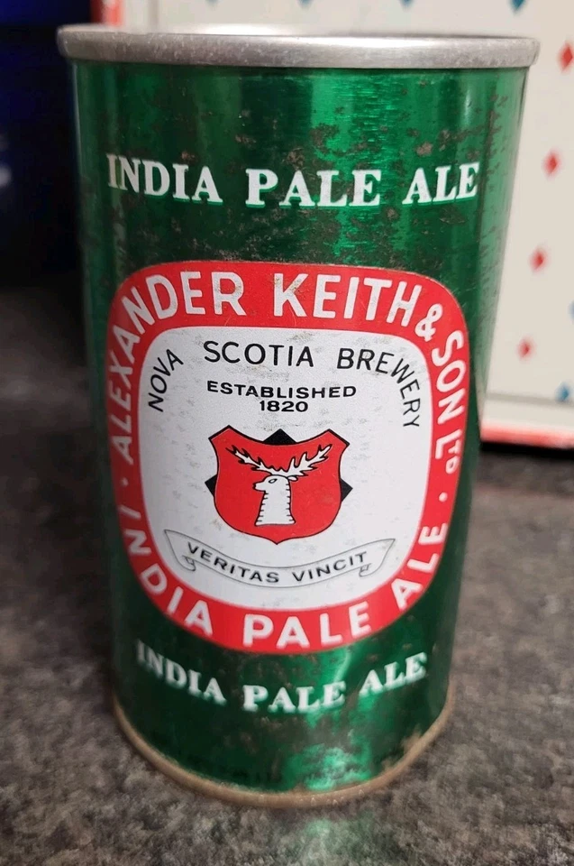 Винтажная индийская пивная банка Alexander Keith's Pale Ale 1960-е ранние KEITH'S  - Изображение 3 из 4