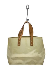 LOUIS VUITTON Lead PM Monogram Vernis Beige Enamel Yellow Gold