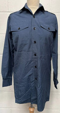 British Military Issue RAF Long Sleeve Dark Blue Working Dress Shirt