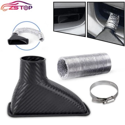 Universal Car Front Bumper Turbo Air Intake Pipe Air Funnel Inlet Cold System