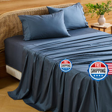 Bedlifes Deep Pocket Sheets 18-24 Inch Queen Size Egyptian Cotton 1000 Thread