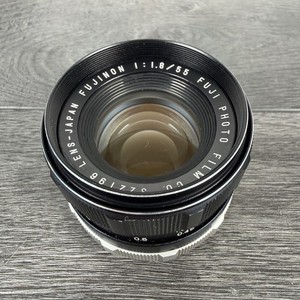 Fujinon 55mm F/1.8 Standard Lens M42 Mount Japan Manual Focus Black Aluminium