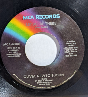 45 - OLIVIA NEWTON JOHN: ''Maybe then I'll think of you / let me be there'' (EX)