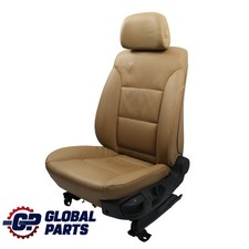 BMW E60 E61 LCI Front Seat Heated Interior Leather Dakota Natural Brown Left N/S